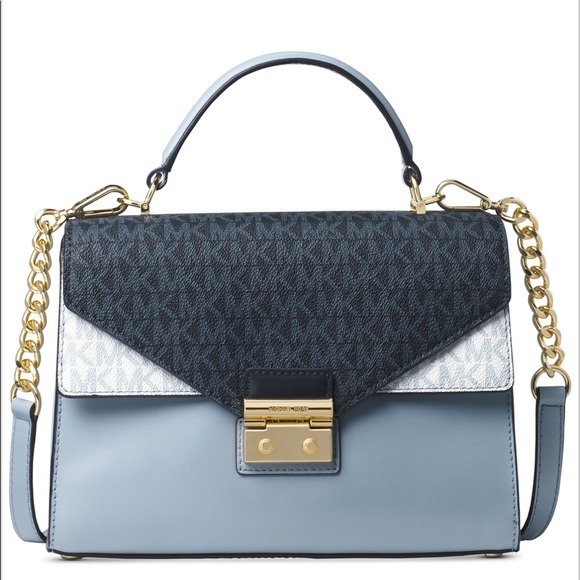 MICHAEL Michael Kors Handbags - Michael Kors Sloan Signature Top Handle Medium Bag
